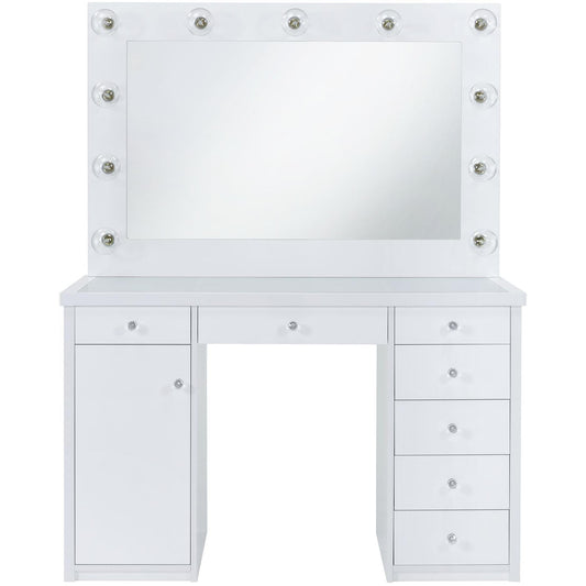 Elements International Amia Complete Vanity with Lightbulbs - American Furniture of Slidell