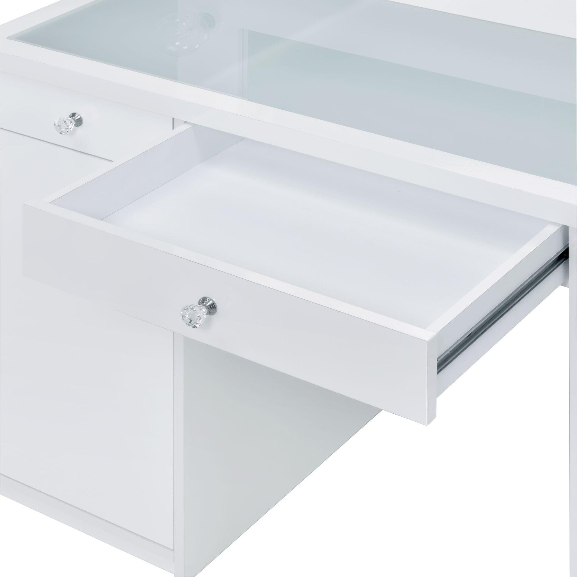 Elements International Amia Complete Vanity with Lightbulbs - American Furniture of Slidell