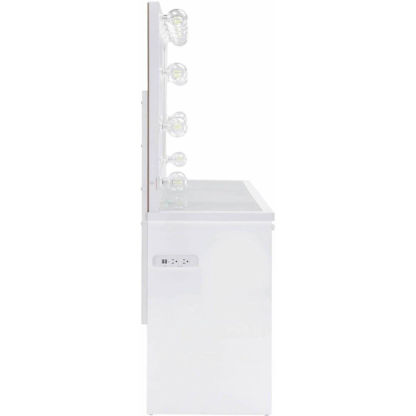 Elements International Ariana Complete Vanity with Lightbulbs - American Furniture of Slidell