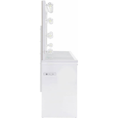 Elements International Ariana Complete Vanity with Lightbulbs - American Furniture of Slidell