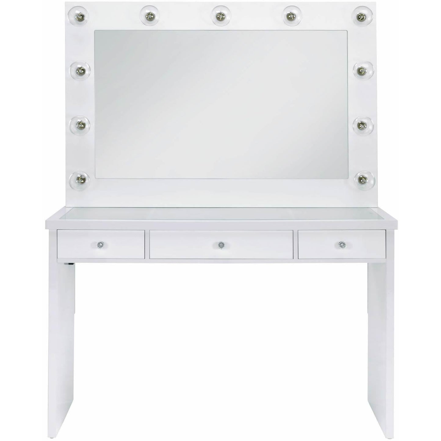 Elements International Ariana Complete Vanity with Lightbulbs - American Furniture of Slidell