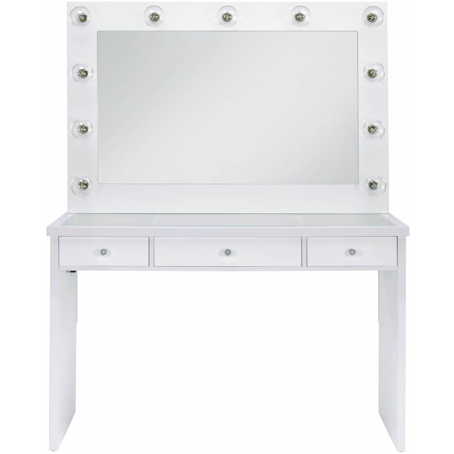 Elements International Ariana Complete Vanity with Lightbulbs - American Furniture of Slidell