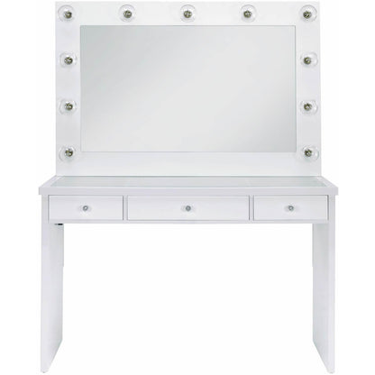 Elements International Ariana Complete Vanity with Lightbulbs - American Furniture of Slidell