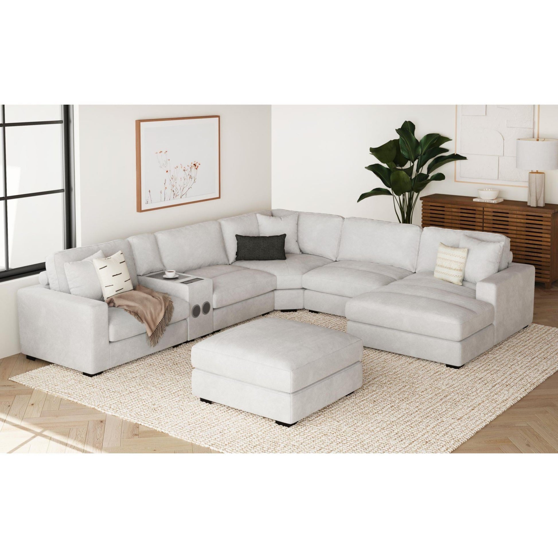 Elements International Arizona U - 8540 - 9443 - 000 Modular Ottoman - American Furniture of Slidell