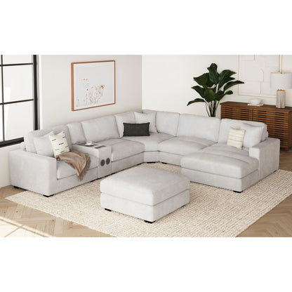 Elements International Arizona U - 8540 - 9443 - 000 Modular Ottoman - American Furniture of Slidell