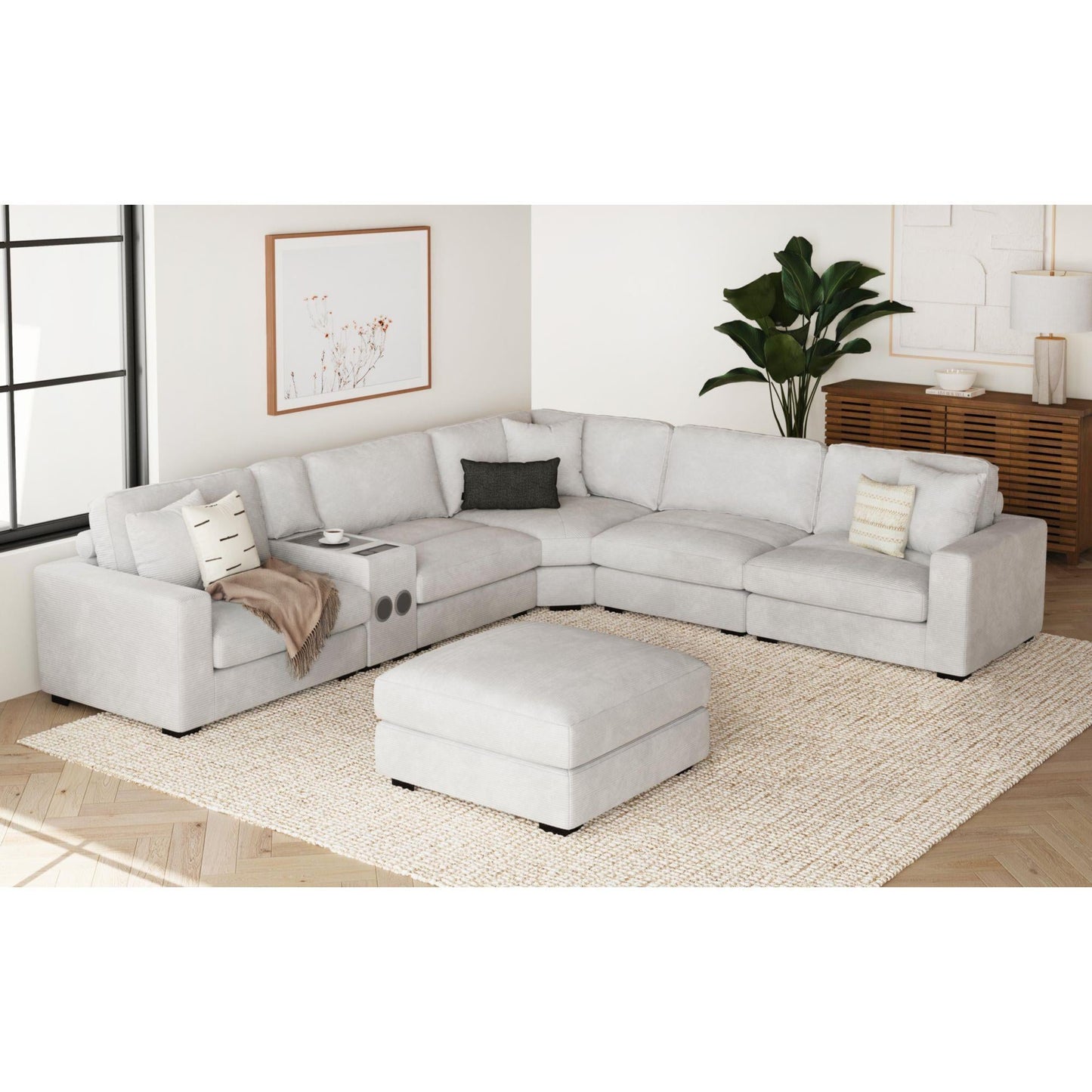 Elements International Arizona U - 8540 - 9443 - 000 Modular Ottoman - American Furniture of Slidell