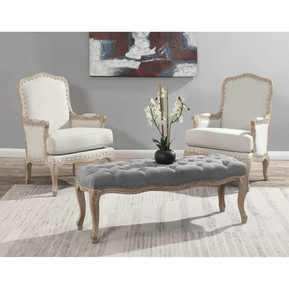 Elements International Artesia Stationary Fabric Accent Chair UAZ540100G - American Furniture of Slidell