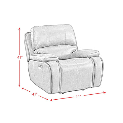 Elements International Atlantis U - 5230 - 8640 - 105PP Power Motion Recliner - American Furniture of Slidell