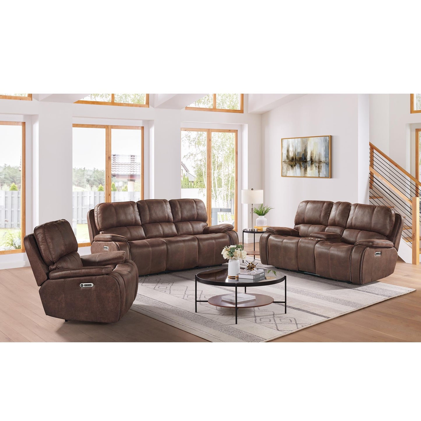 Elements International Atlantis U - 5230 - 8640 - 105PP Power Motion Recliner - American Furniture of Slidell