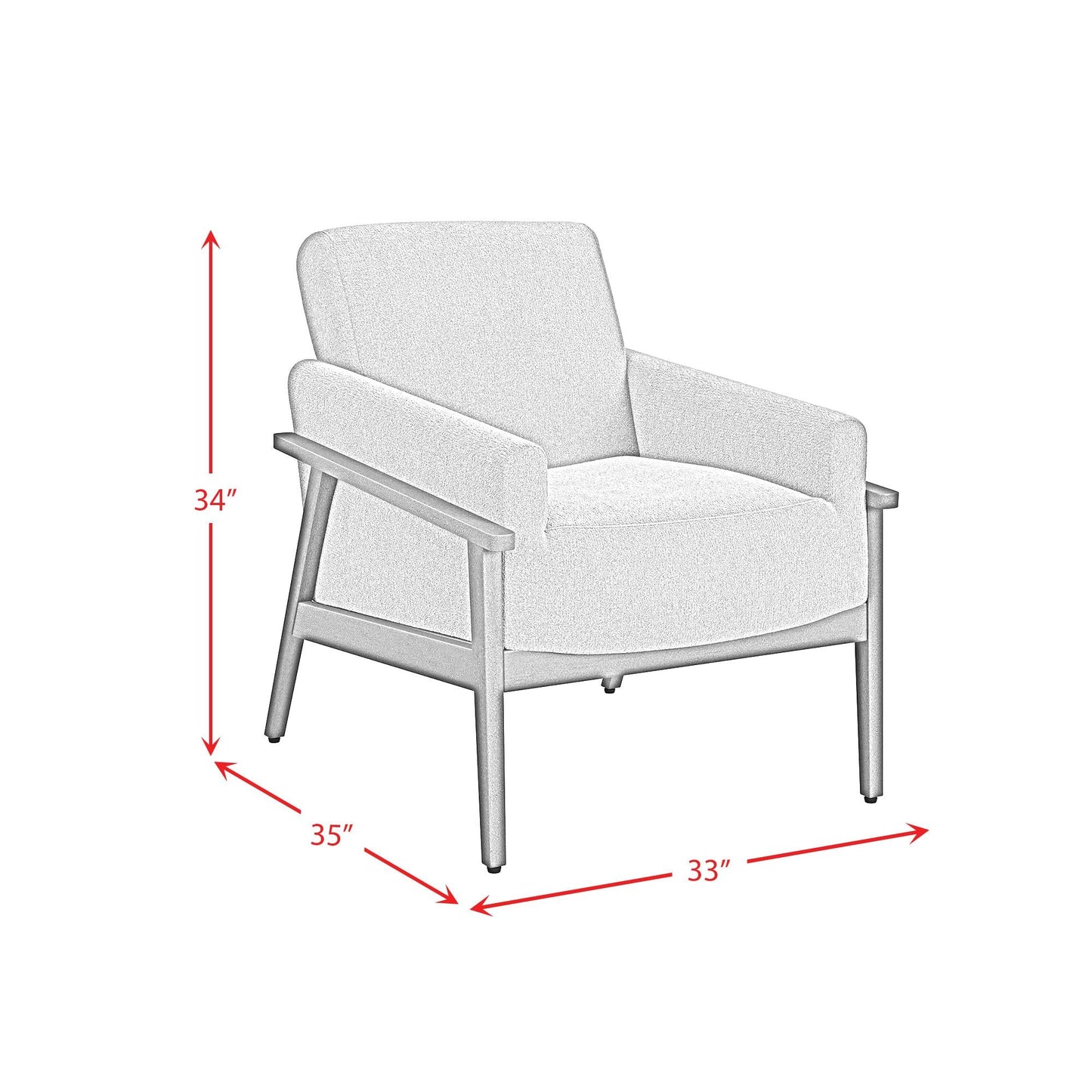 Elements International Ava U - 15340 - 11240 - 100 Chair - American Furniture of Slidell