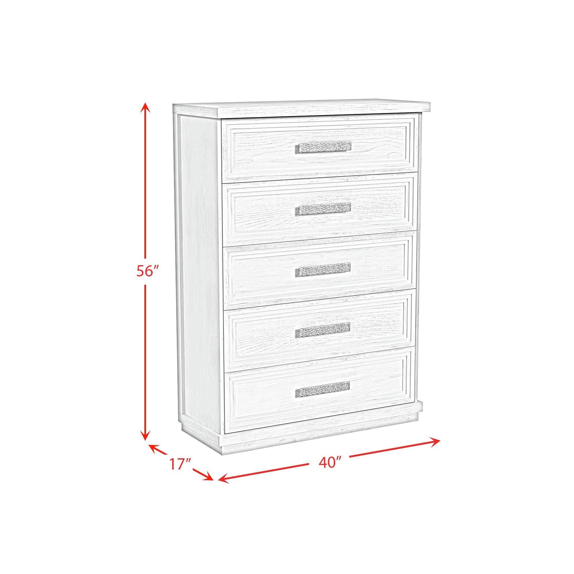 Elements International Avalanche B - 11600 - 7 - CH 5 - Drawer Chest - American Furniture of Slidell