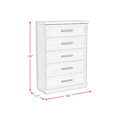 Elements International Avalanche B - 11600 - 7 - CH 5 - Drawer Chest - American Furniture of Slidell