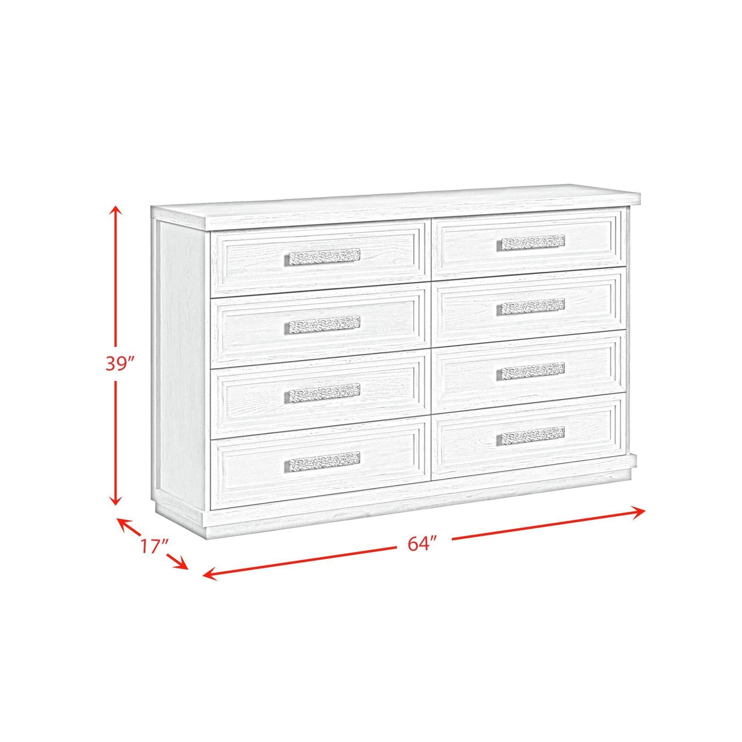Elements International Avalanche B - 11600 - 7 - DR 8 - Drawer Dresser - American Furniture of Slidell