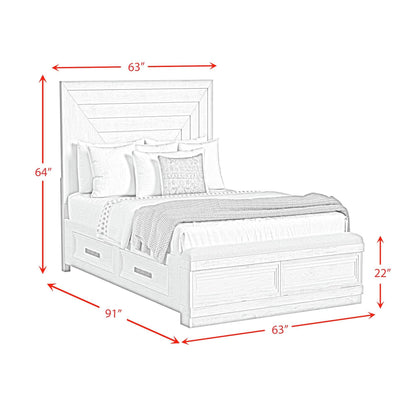 Elements International Avalanche B - 11600 - 7 - QSB Queen Storage Bed - American Furniture of Slidell