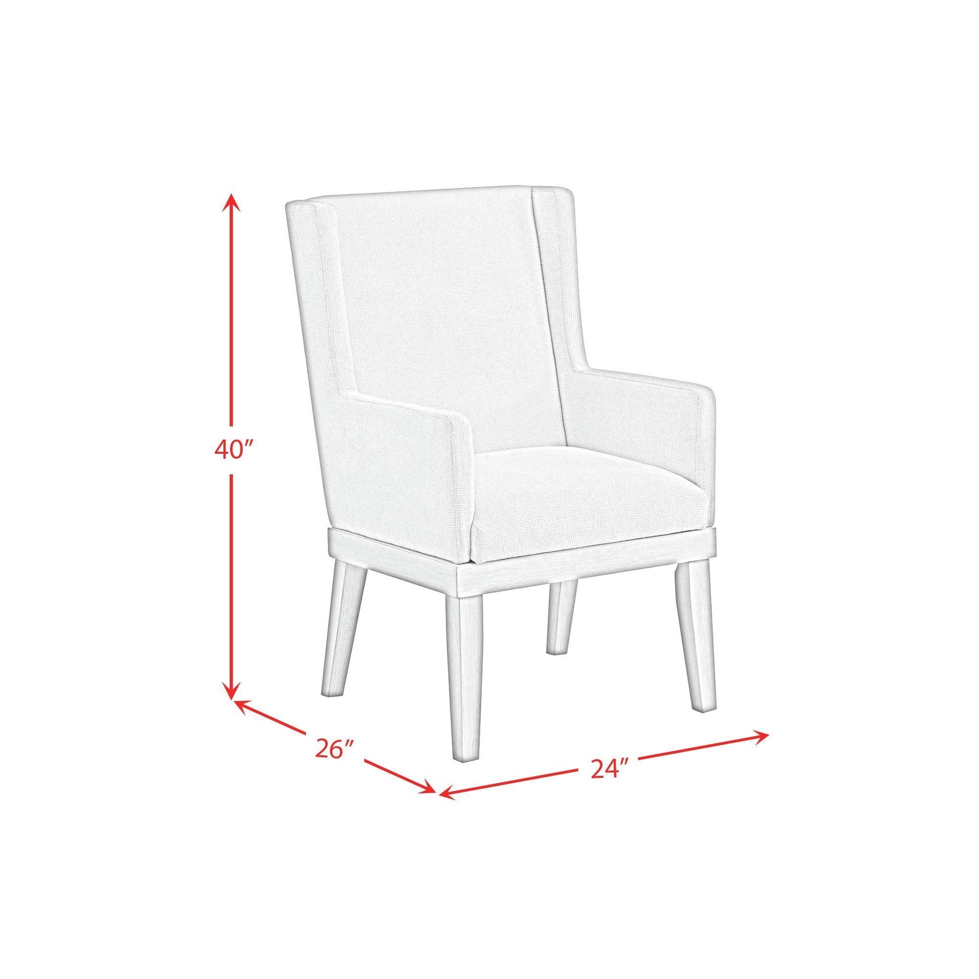 Elements International Avalanche D - 11600 - 7 - AC Dining Arm Chair - American Furniture of Slidell