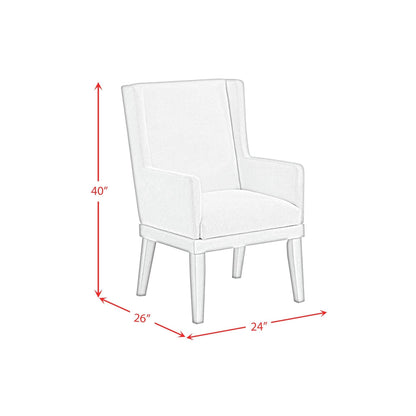 Elements International Avalanche D - 11600 - 7 - AC Dining Arm Chair - American Furniture of Slidell