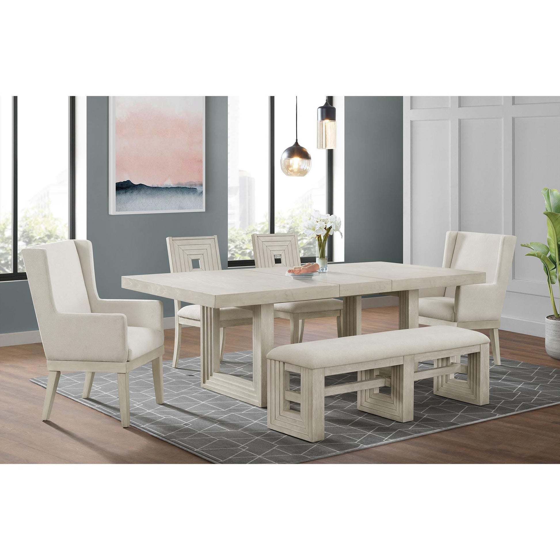 Elements International Avalanche D - 11600 - 7 - BN Dining Bench - American Furniture of Slidell