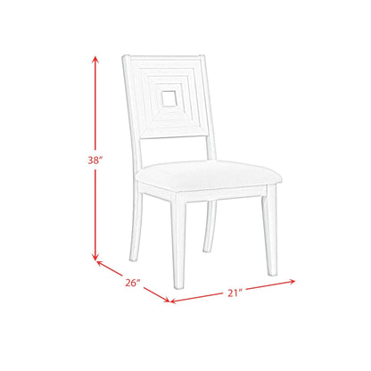 Elements International Avalanche D - 11600 - 7 - SC Dining Side Chair - American Furniture of Slidell