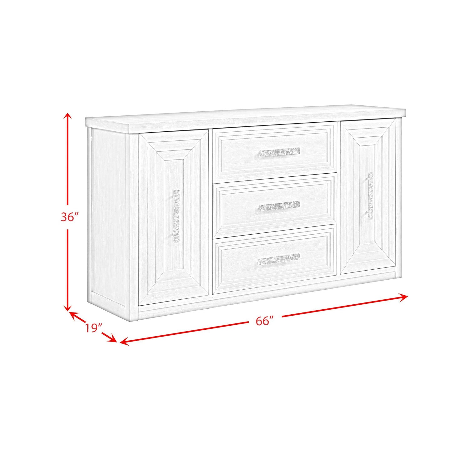 Elements International Avalanche D - 11600 - 7 - SV Server - American Furniture of Slidell