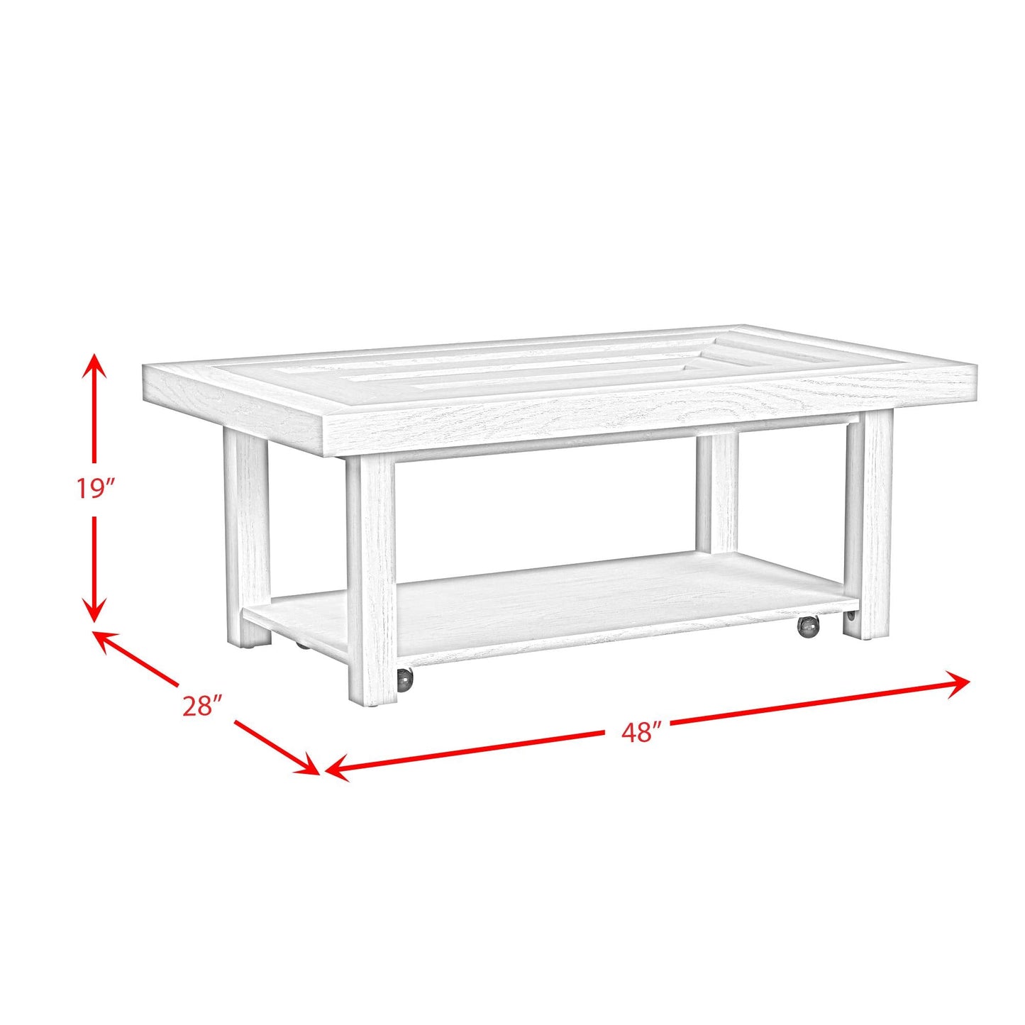 Elements International Avalanche T - 11600 - 7 - CT Coffee Table - American Furniture of Slidell