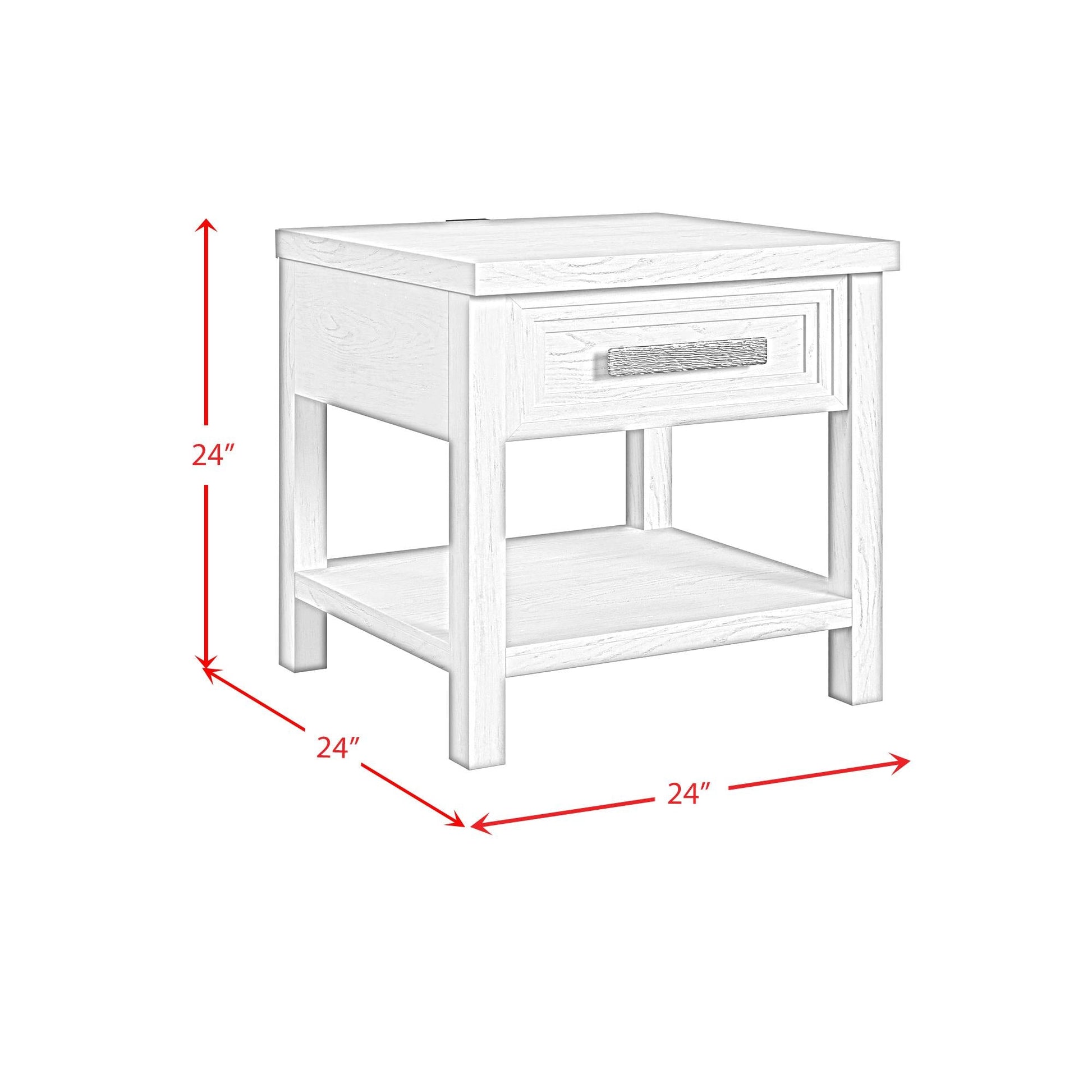 Elements International Avalanche T - 11600 - 7 - ET End Table - American Furniture of Slidell