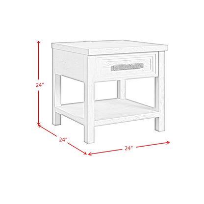 Elements International Avalanche T - 11600 - 7 - ET End Table - American Furniture of Slidell