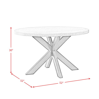 Elements International Axel D - 16680 - 5 - RDT Round Dining Table - American Furniture of Slidell