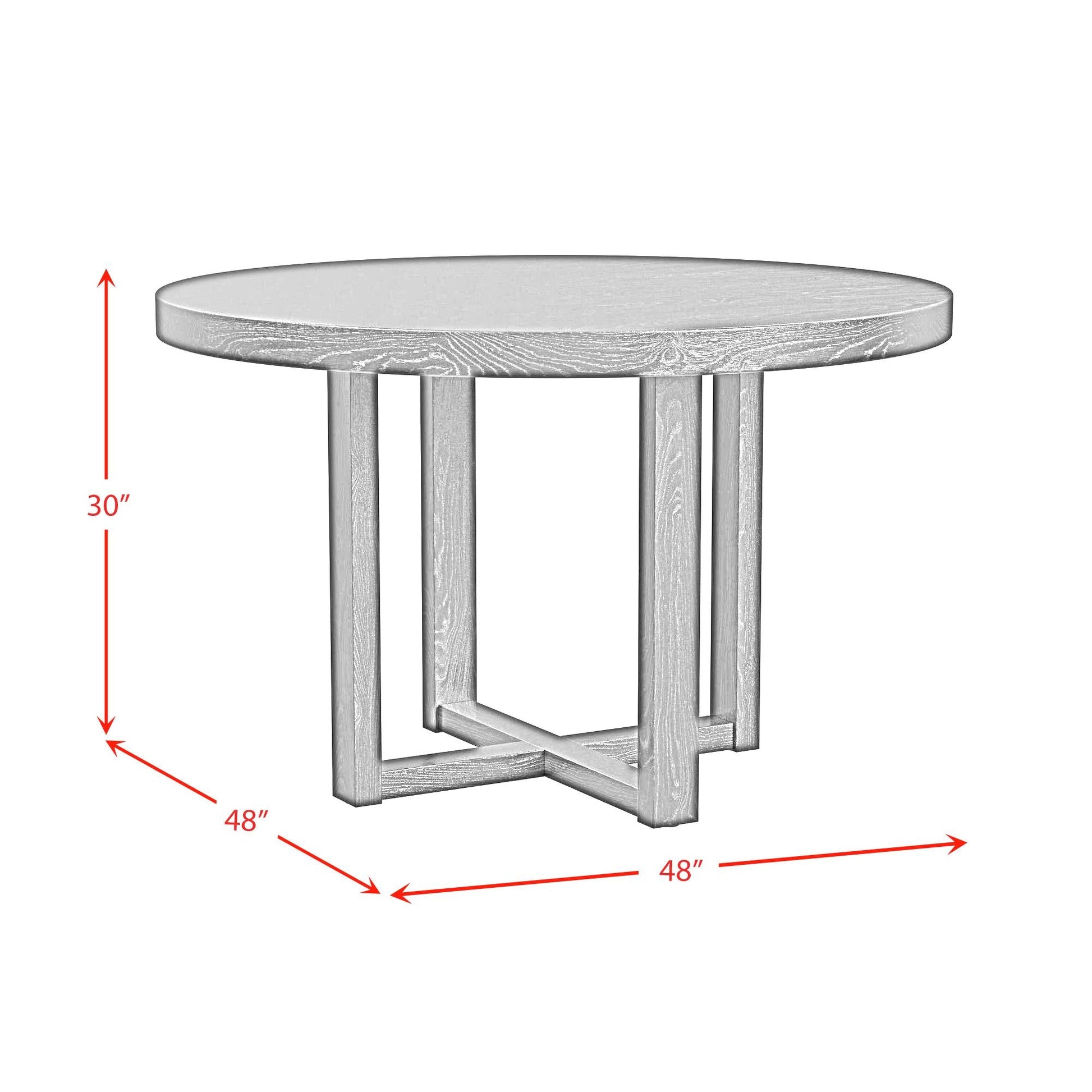 Elements International Bahama Breeze D - 16730 - 8 - RDT1 47.5" Round Dining Table - American Furniture of Slidell
