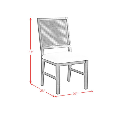 Elements International Bahama Breeze D - 16730 - 8 - SC Dining Chair - American Furniture of Slidell