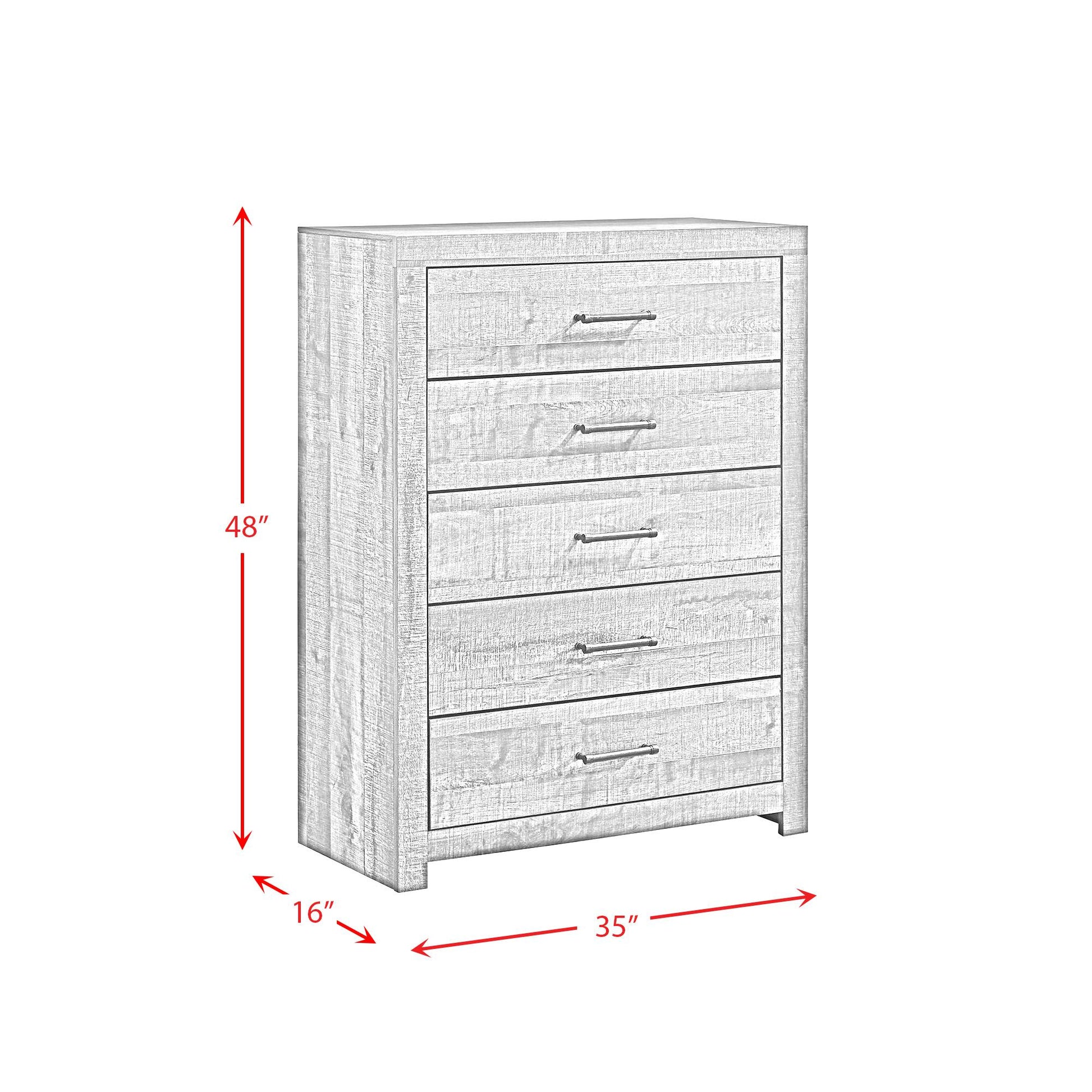 Elements International Bailey BY500CH Chest - American Furniture of Slidell