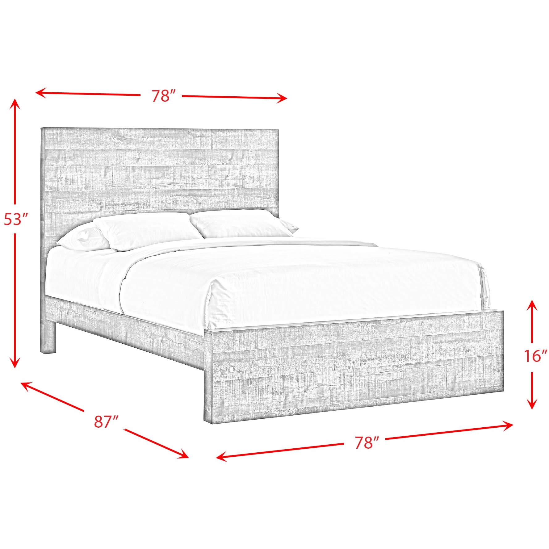 Elements International Bailey BY500KB King Panel Bed - American Furniture of Slidell