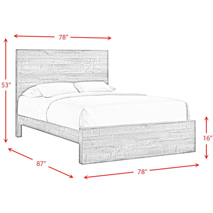 Elements International Bailey BY500KB King Panel Bed - American Furniture of Slidell
