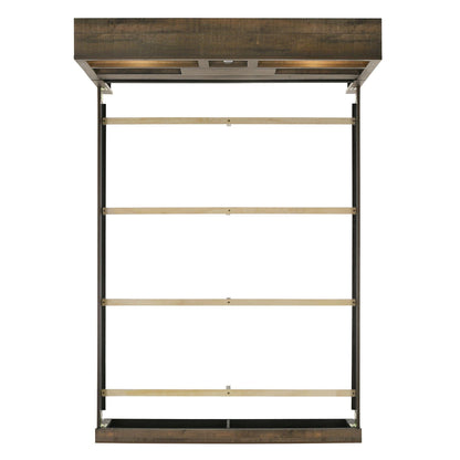 Elements International Bailey BY520TB Twin Bookcase Bed with Bluetooth - American Furniture of Slidell