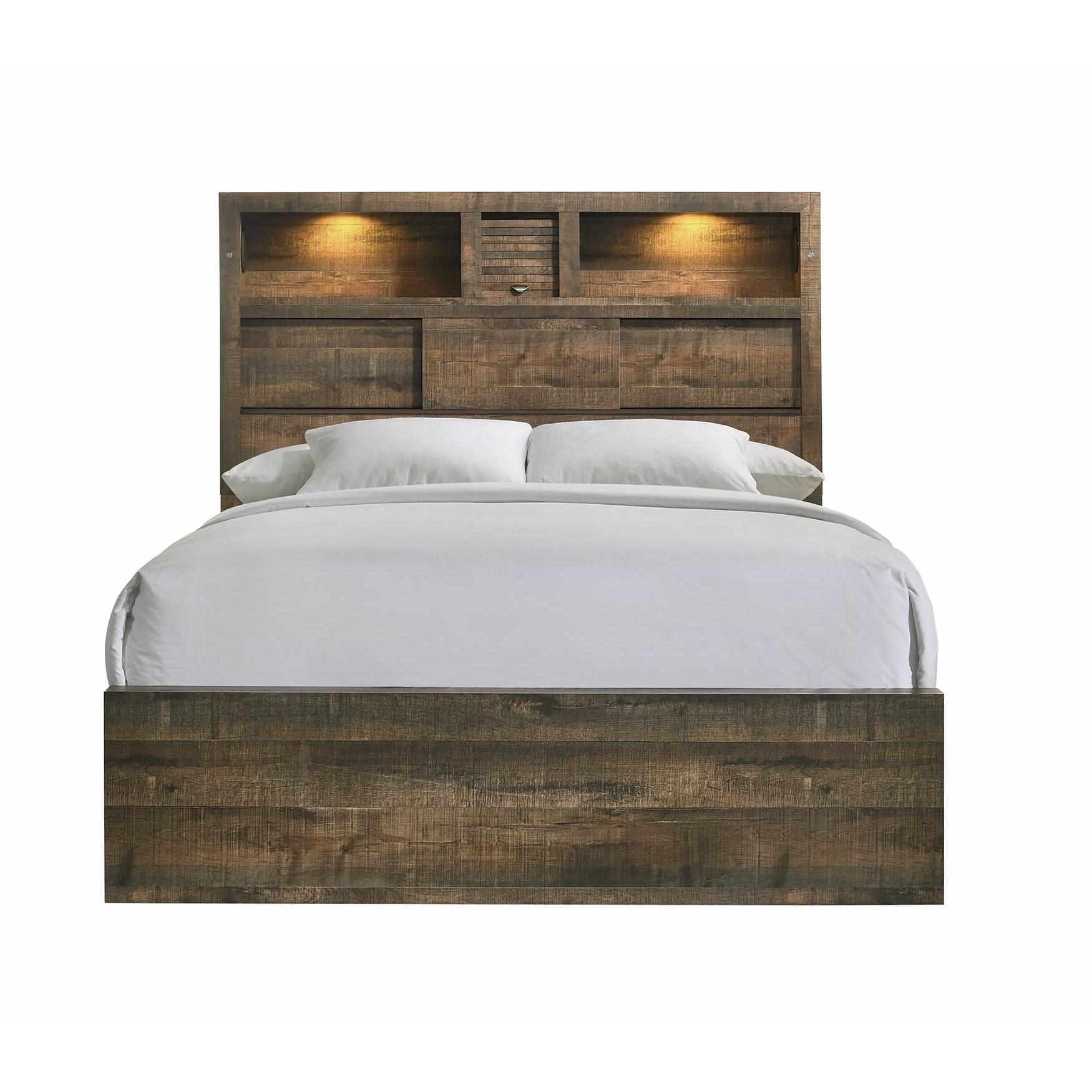 Elements International Bailey BY520TB Twin Bookcase Bed with Bluetooth - American Furniture of Slidell