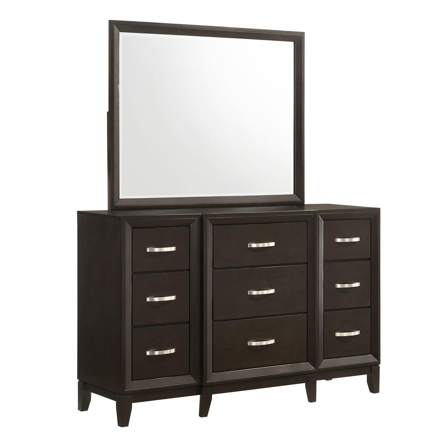 Elements International Beaumont B.1140 Dresser Mirror - Merlot - American Furniture of Slidell