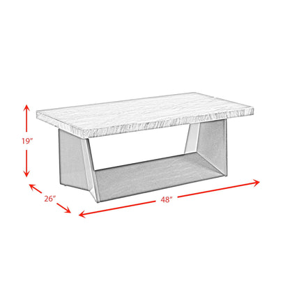Elements International Beckley CTBY800CTC Coffee Table Complete - American Furniture of Slidell