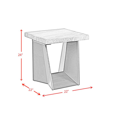 Elements International Beckley CTBY800ETC End Table - American Furniture of Slidell