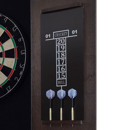Elements International Bone GTBN100DBC S Dartboard Cabinet - American Furniture of Slidell