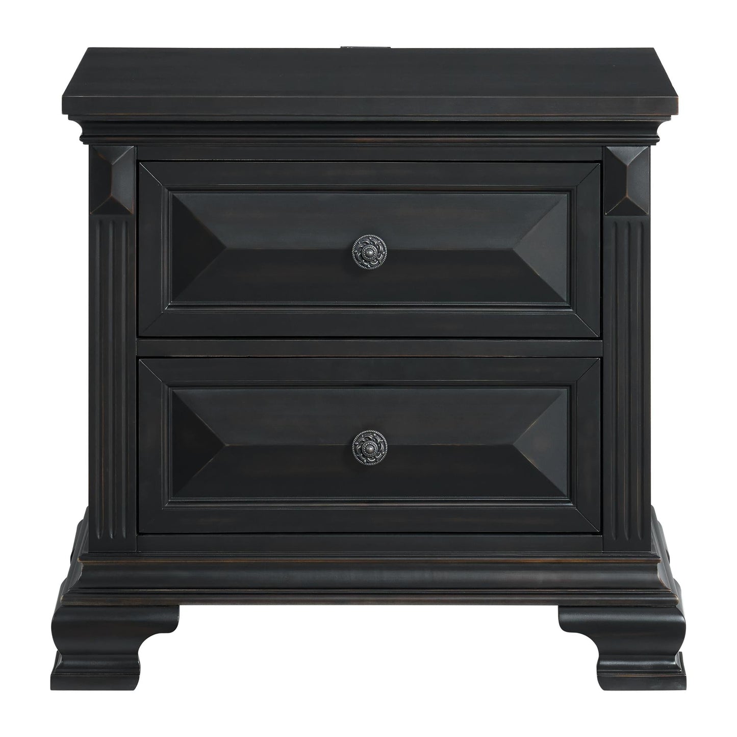 Elements International Bridgestone B - 10980 - 8 - NS 2 - Drawer Nightstand - American Furniture of Slidell