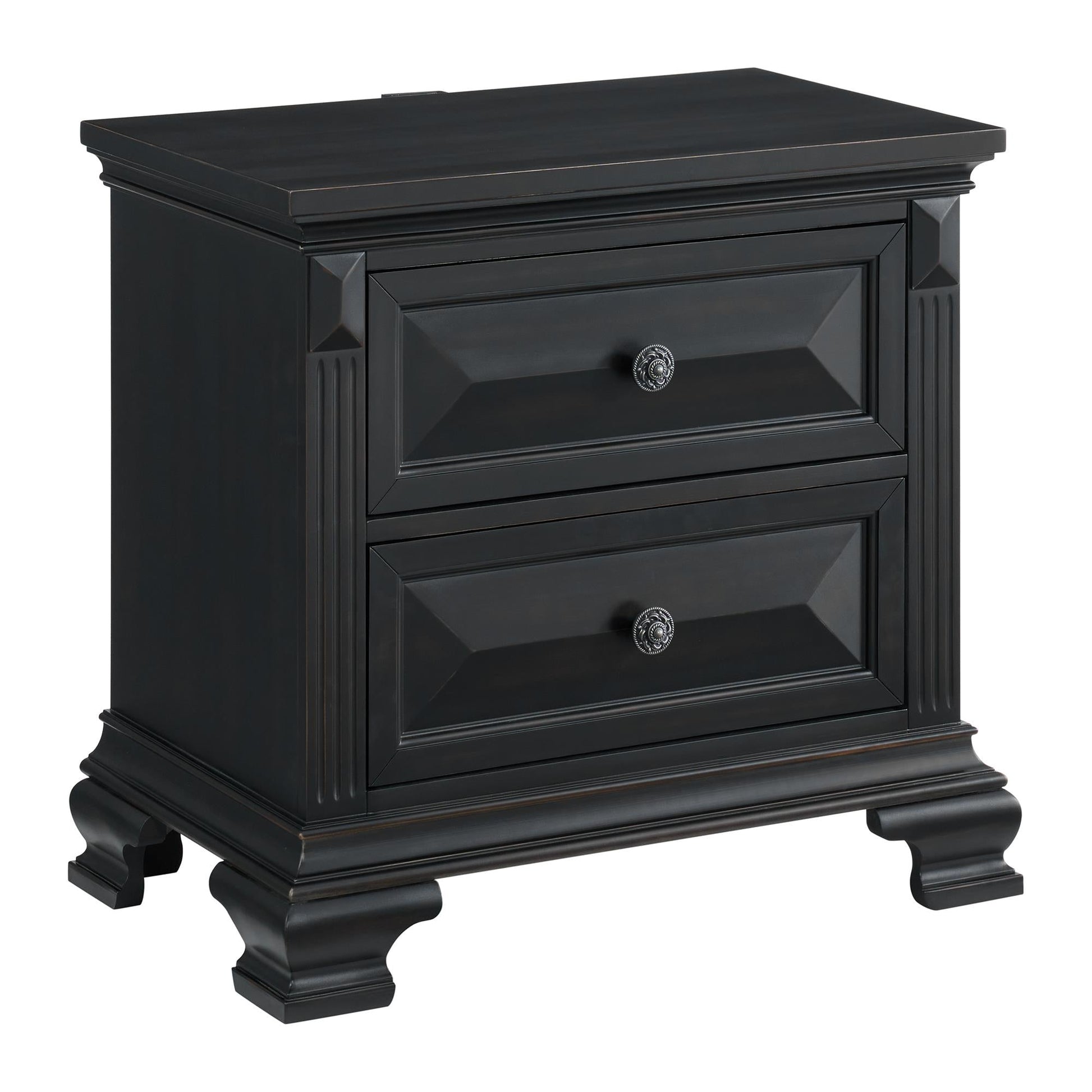 Elements International Bridgestone B - 10980 - 8 - NS 2 - Drawer Nightstand - American Furniture of Slidell
