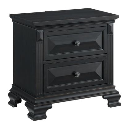 Elements International Bridgestone B - 10980 - 8 - NS 2 - Drawer Nightstand - American Furniture of Slidell