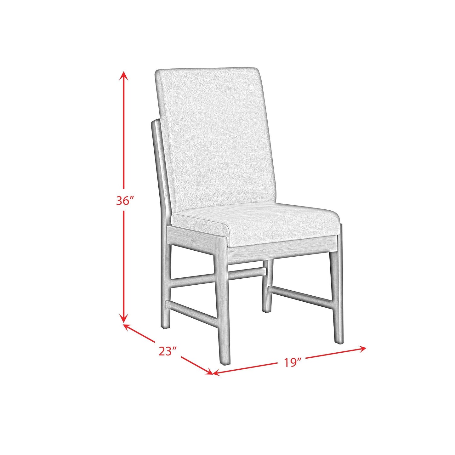 Elements International Brisbane D - 16760 - 5 - SC1 Dining Side Chair - American Furniture of Slidell