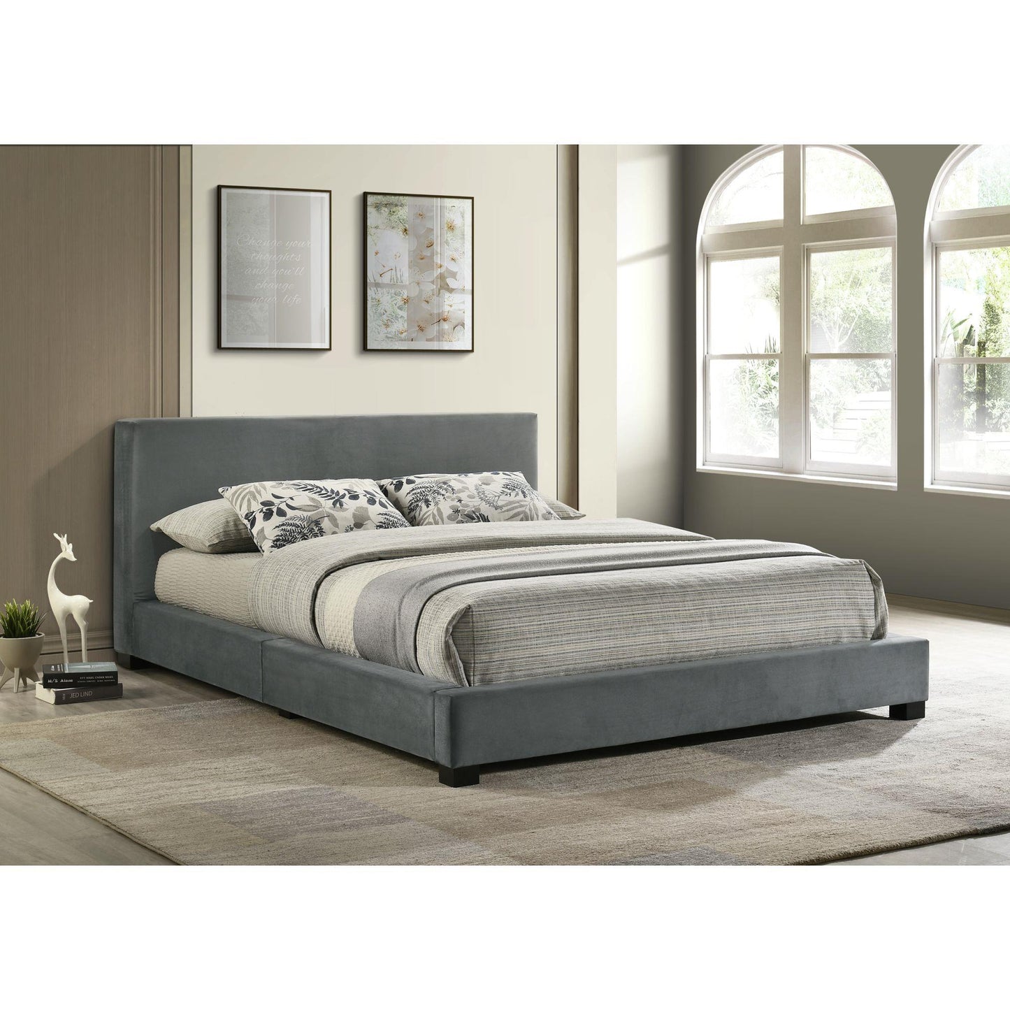 Elements International Brookhaven UB - 14870 - 3 - FB Full Upholstered Bed - American Furniture of Slidell