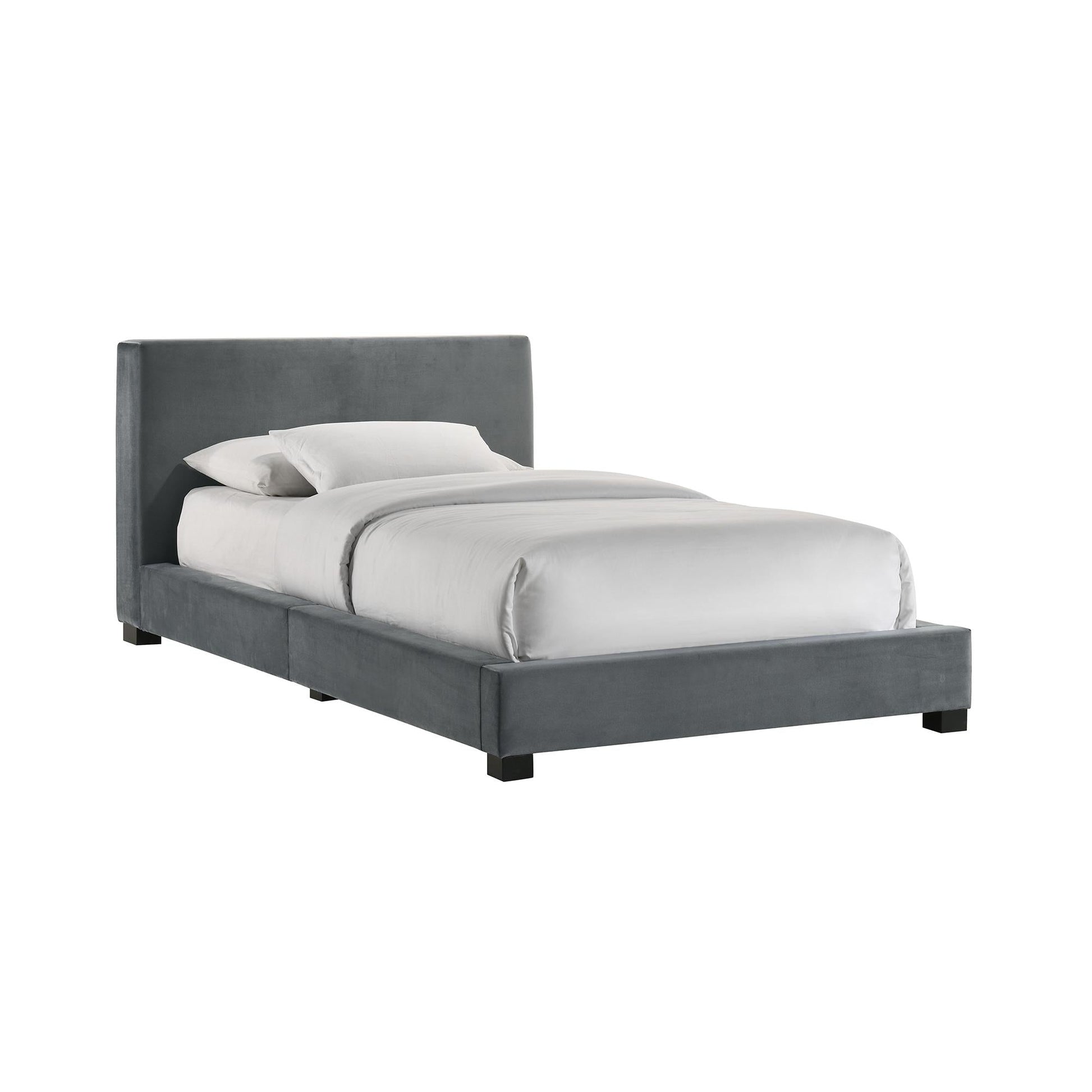 Elements International Brookhaven UB - 14870 - 3 - TB Twin Upholstered Bed - American Furniture of Slidell