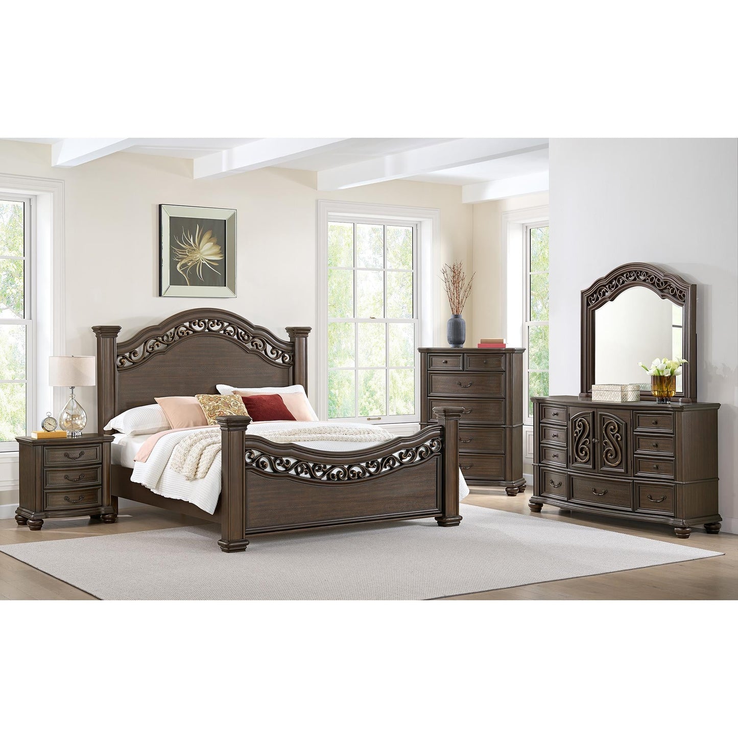 Elements International Brunswick B - 13070 - 5 - DR 7 - Drawer Dresser - American Furniture of Slidell
