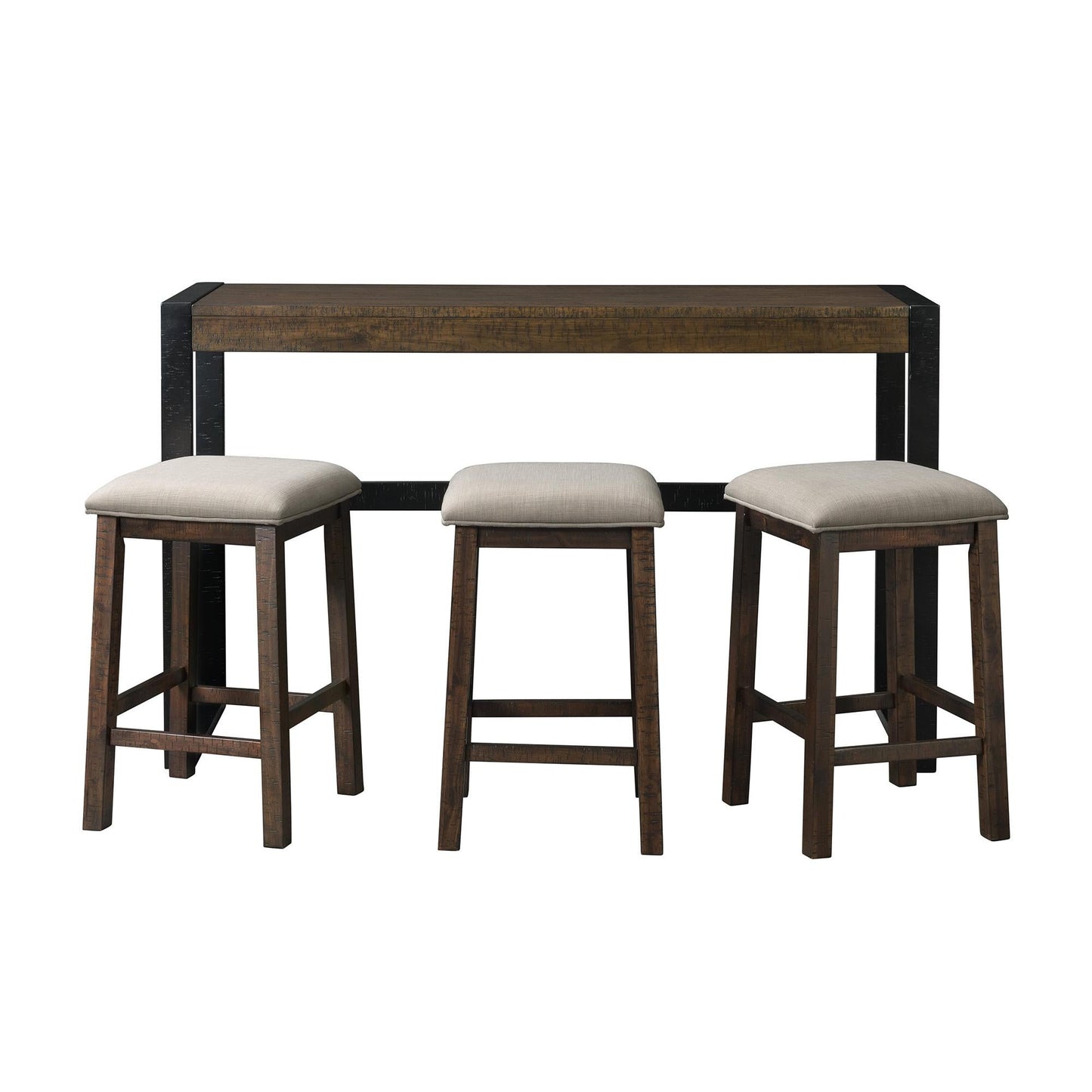 Elements International Caesar TCA100BTSP 4 pc Counter Height Dinette - American Furniture of Slidell