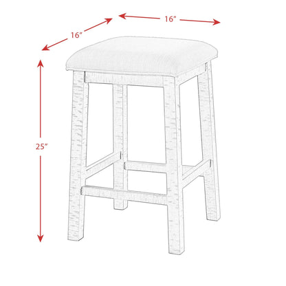 Elements International Caesar TCA100BTSP 4 pc Counter Height Dinette - American Furniture of Slidell
