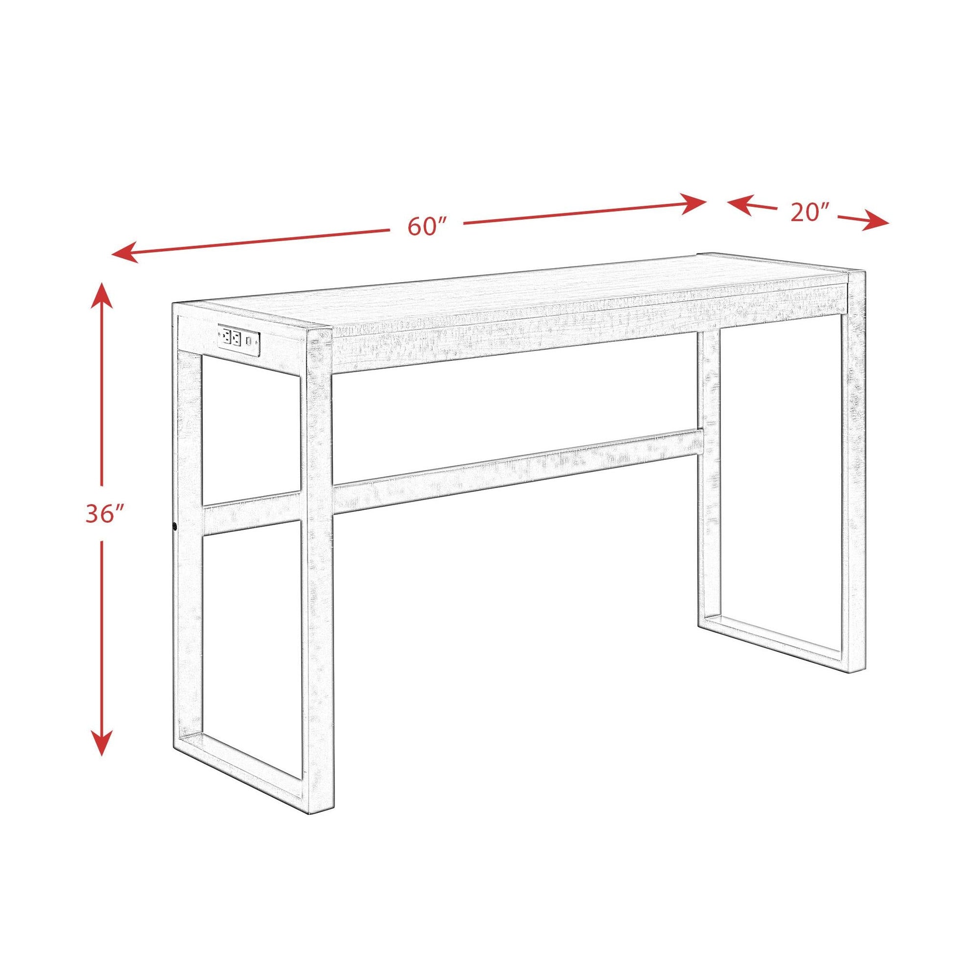 Elements International Caesar TCA100BTSP 4 pc Counter Height Dinette - American Furniture of Slidell