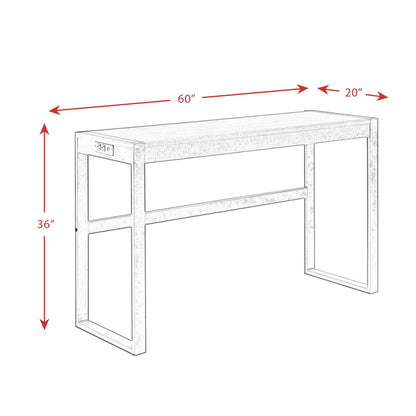Elements International Caesar TCA100BTSP 4 pc Counter Height Dinette - American Furniture of Slidell