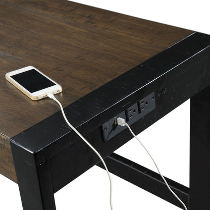Elements International Caesar TCA100BTSP 4 pc Counter Height Dinette - American Furniture of Slidell